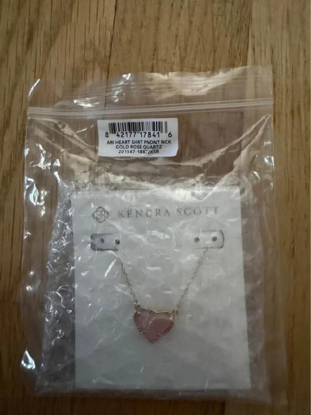 Kendra Scott Ari Heart Short Pendant Necklace Rose Gold